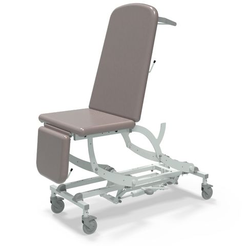 Seers - CLINNOVA Ultra 1 Hydraulic couch, 3 section, gas assisted back and foot rest, with base and wheel options (265Kg SWL)