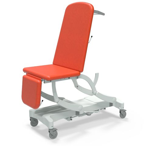 Seers - CLINNOVA Ultra 1 Hydraulic couch, 3 section, gas assisted back and foot rest, with base and wheel options (265Kg SWL)