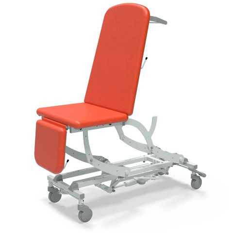 Seers - CLINNOVA Ultra 1 Hydraulic couch, 3 section, gas assisted back and foot rest, with base and wheel options (265Kg SWL)