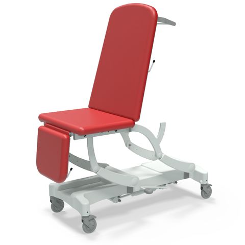 Seers - CLINNOVA Ultra 1 Hydraulic couch, 3 section, gas assisted back and foot rest, with base and wheel options (265Kg SWL)