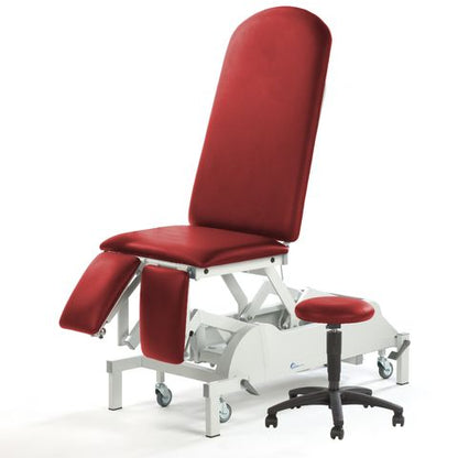 Seers - Medicare Deluxe Orthopaedic electric tilt Couch (240Kg SWL) with base cover, matching stool and accessory (RWD)