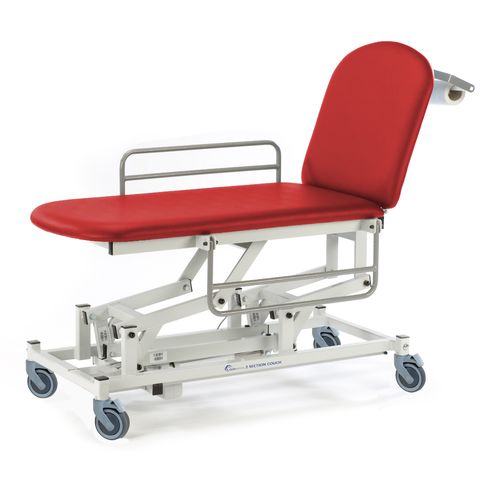 Seers - Medicare 2 Section Electric Mobile Treatment Couch with gas assisted backrest