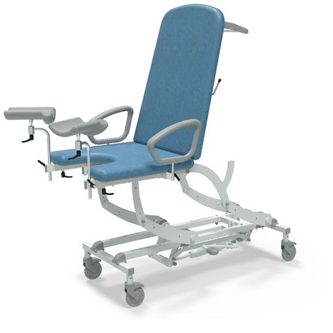 Seers - CLINNOVA Gynae 1 Hydraulic couch, gas assisted back and foot rest, with base and wheel options (265Kg SWL)