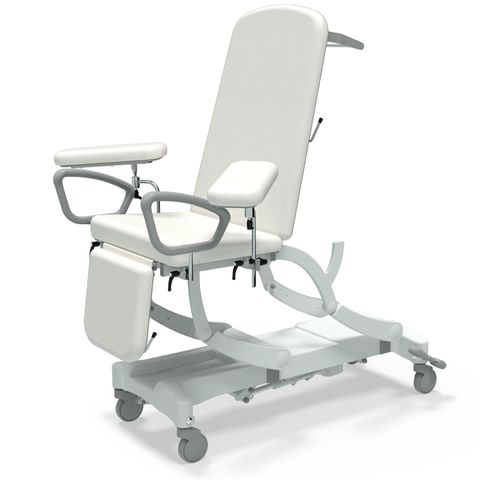 Seers - CLINNOVA Phlebotomy 1 Electric couch, gas assisted back and foot rest, premium base with wheel and foot switch options (265Kg SWL)