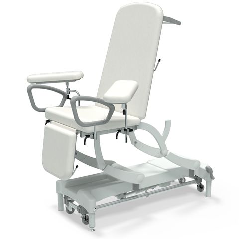 Seers - CLINNOVA Phlebotomy 1 Electric couch, gas assisted back and foot rest, premium base with wheel and foot switch options (265Kg SWL)