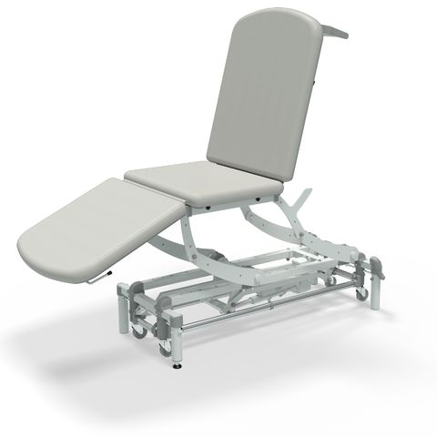 Seers - CLINNOVA Clinical 3 Section electric couch with gas assisted back and footrest and classic base (265Kg SWL)