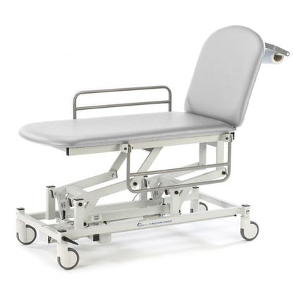 Seers - Medicare 2 Section Electric Mobile Treatment Couch with gas assisted backrest