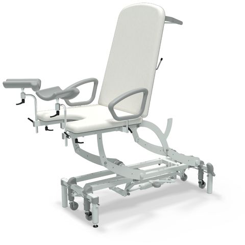 Seers - CLINNOVA Gynae 1 Hydraulic couch, gas assisted back and foot rest, with base and wheel options (265Kg SWL)