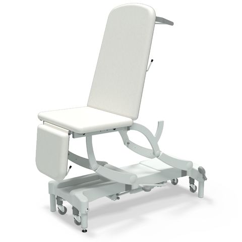 Seers - CLINNOVA Ultra 1 Hydraulic couch, 3 section, gas assisted back and foot rest, with base and wheel options (265Kg SWL)