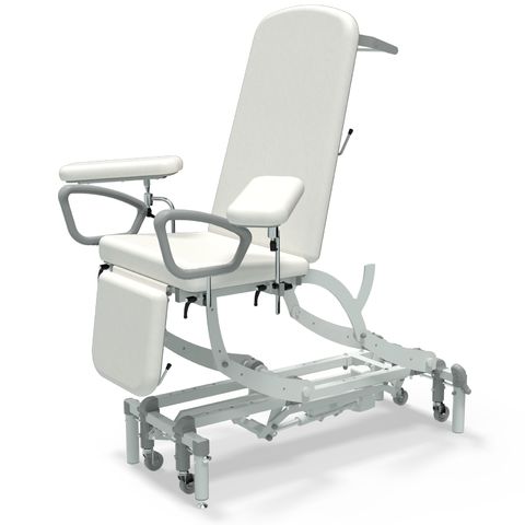 Seers - CLINNOVA Phlebotomy 1 Electric couch, gas assisted back and foot rest, hand switch, with base and wheel options (265Kg SWL)