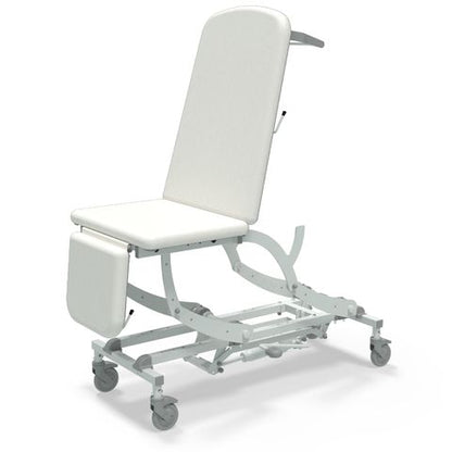 Seers - CLINNOVA Ultra 1 Hydraulic couch, 3 section, gas assisted back and foot rest, with base and wheel options (265Kg SWL)