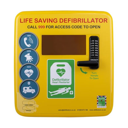 Polycarbonate Outdoor Defibrillator Cabinet with Code Lock, Heating System and LED Light